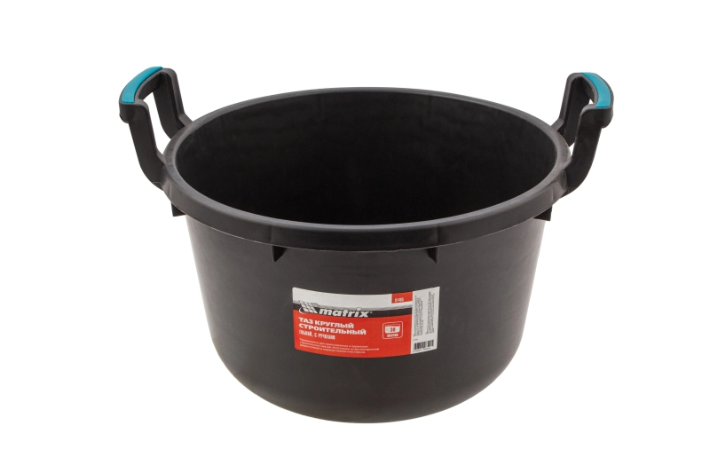 Таз круглый строительный гибкий с ручками, 30 л Matrix (81465)