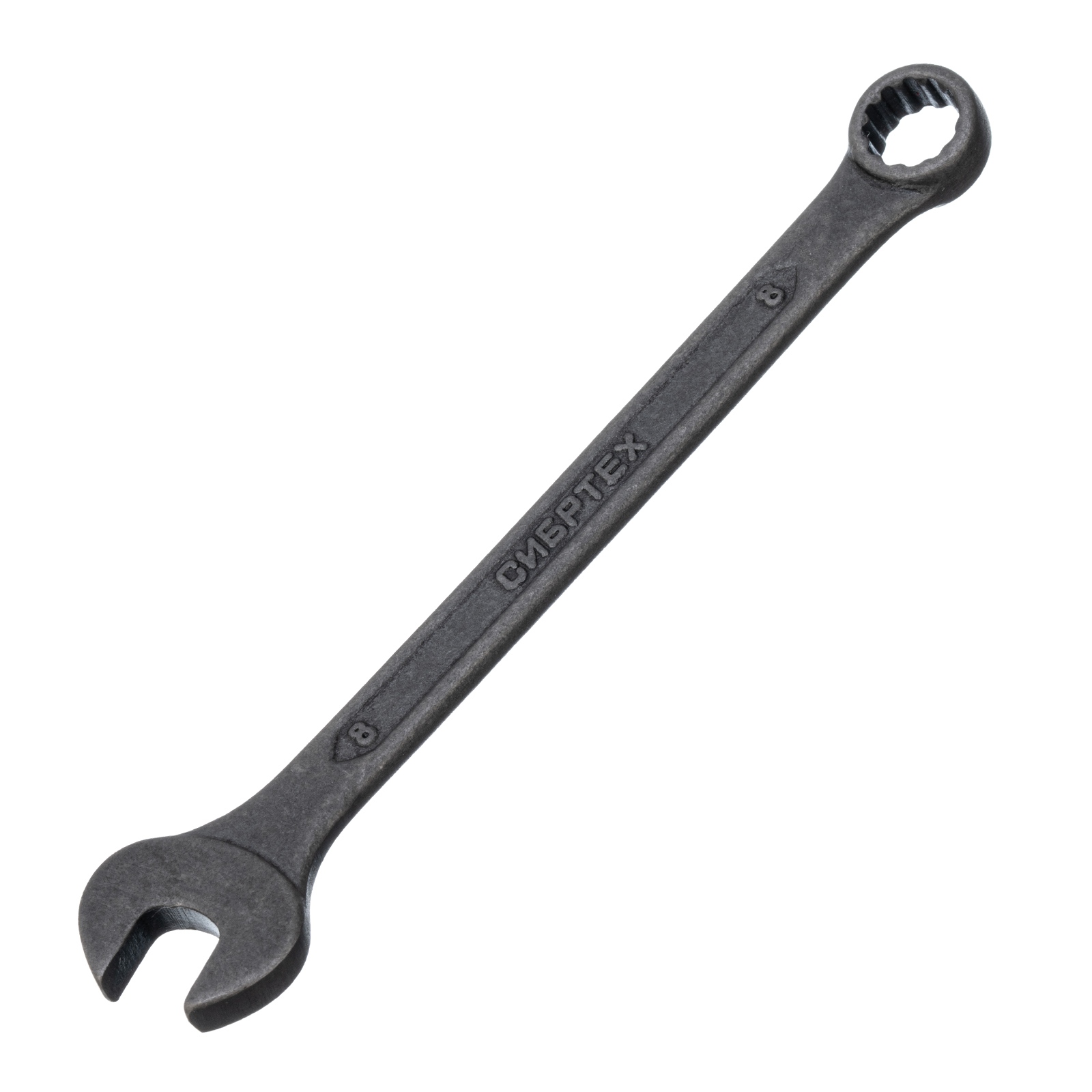 Ключ комбинированый, 8 мм, CrV, фосфатированный Сибртех (14903)