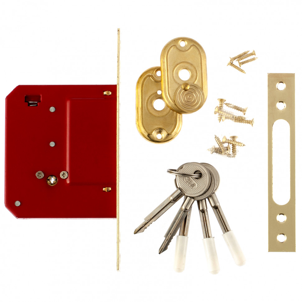 Замок врезной ЗВ-2, цилиндровый Сибртех (91667)