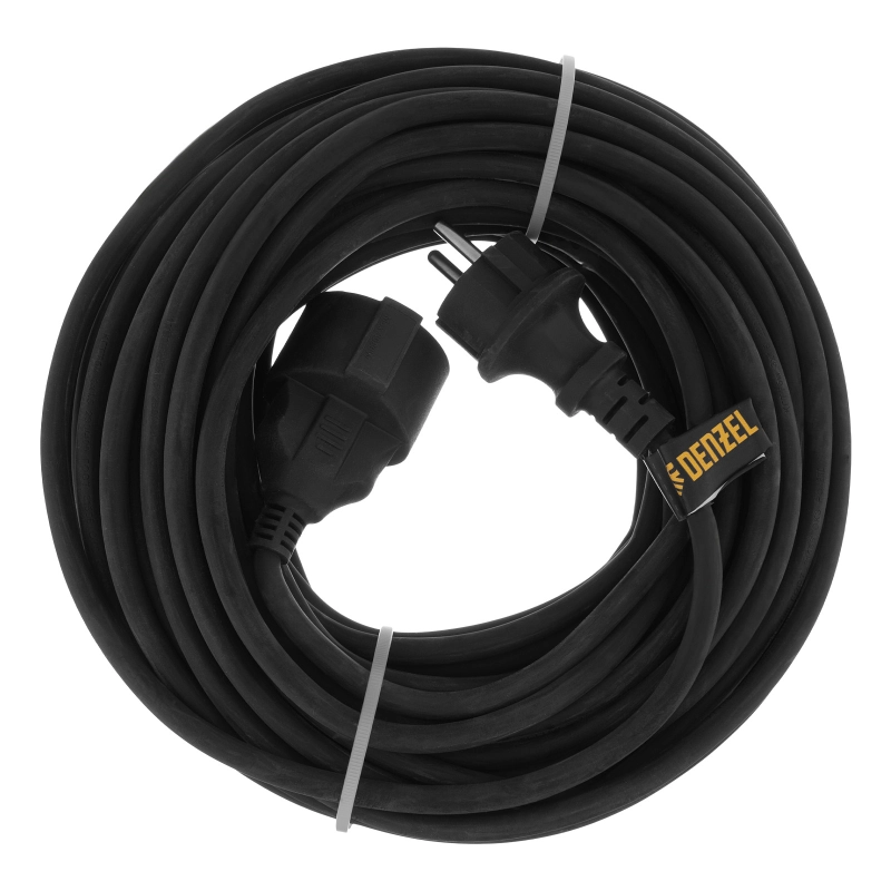 Удлинитель-шнур силовой Top Series, КГТТ, 20м, 1 розетка, 3 x 1,5 мм Denzel (37420)