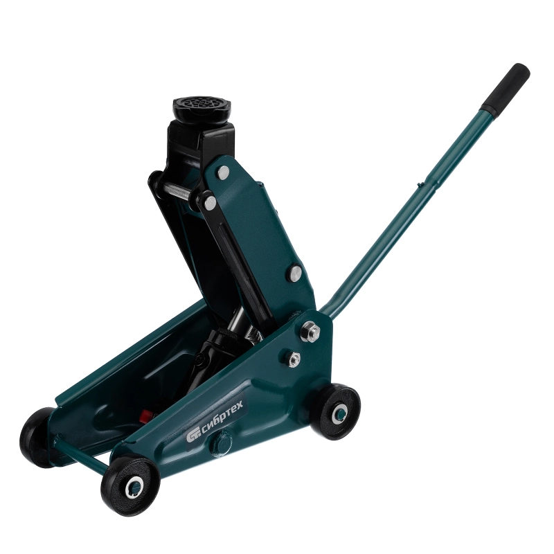 Домкрат гидравлический подкатной, 2,5 т, 148-387 мм, в пласт. кейсе Сибртех (50837)