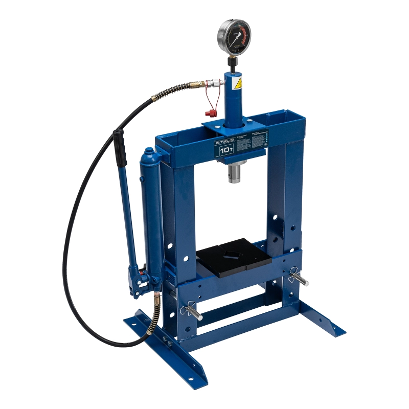 Пресс гидравлический настольный с манометром, 10 т Stels (52305)