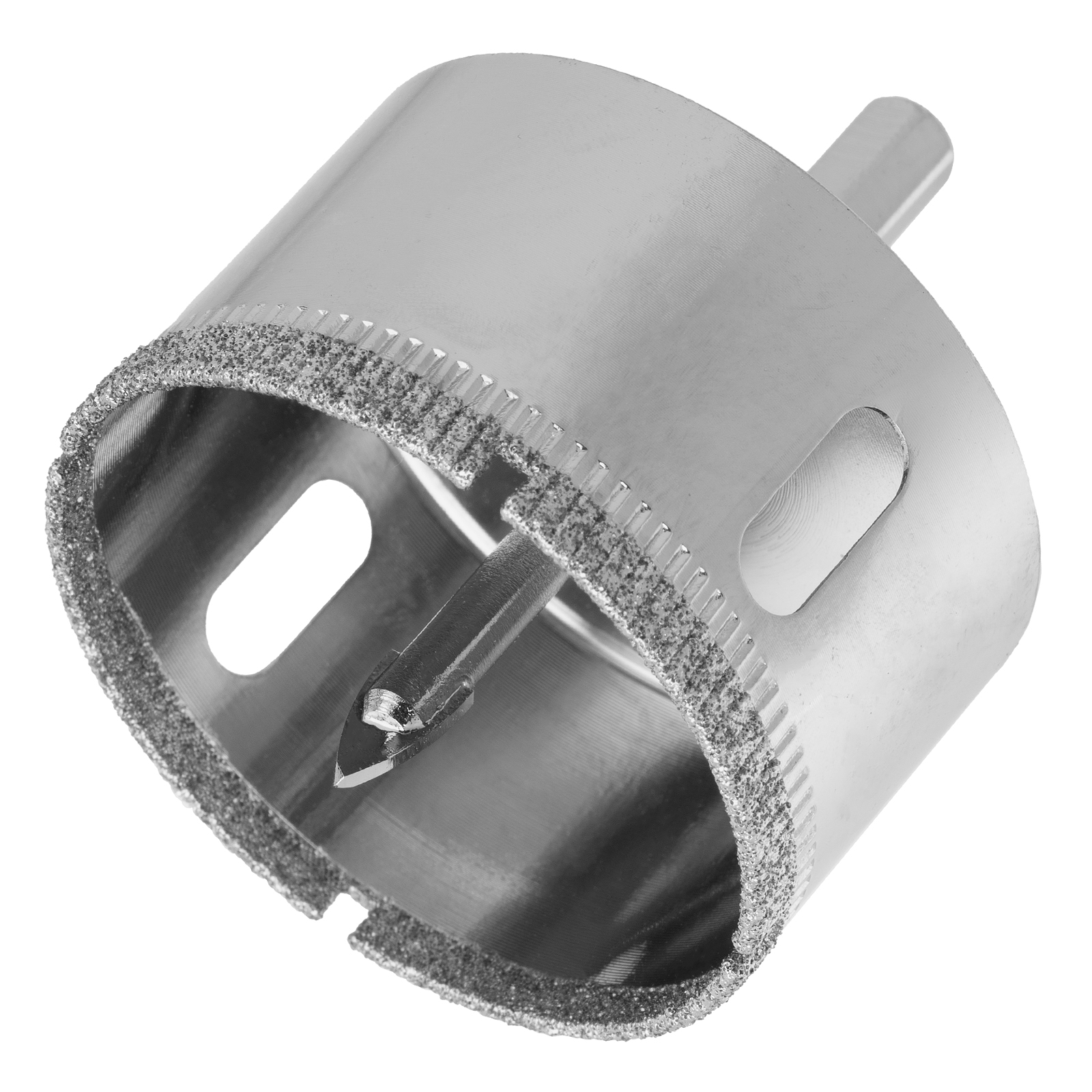 Сверло по керамической плитке и стеклу, 50 х 55 мм, шестигранный хвостовик, с центрующим сверлом Сибртех (72722)