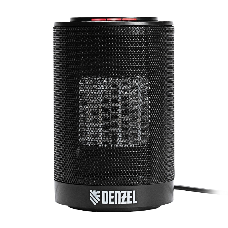 Тепловентилятор электрический керамический DTFC-1200, 3 режима, вентилятор, нагрев 600/1200 Вт Denzel (96418)