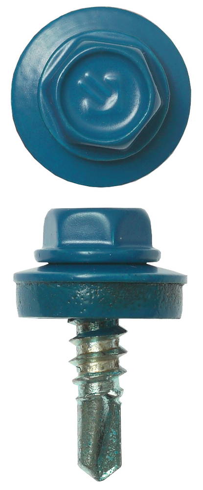 ЗУБР СКМ 5009, 19 х 5.5 мм, неб.-голуб., 500 шт, кровельный саморез (4-300310-55-019-5009)