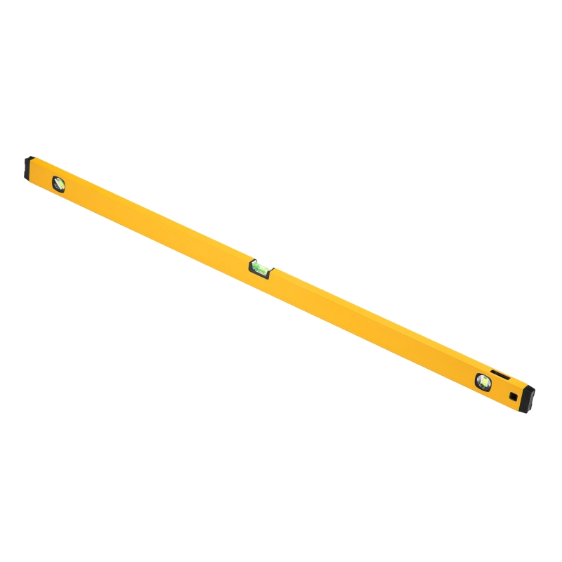 Уровень алюминиевый, магнит, фрезерованный, 3 глазка (1 зеркал.) 0,5 мм/м, 1200 мм Denzel (33694)