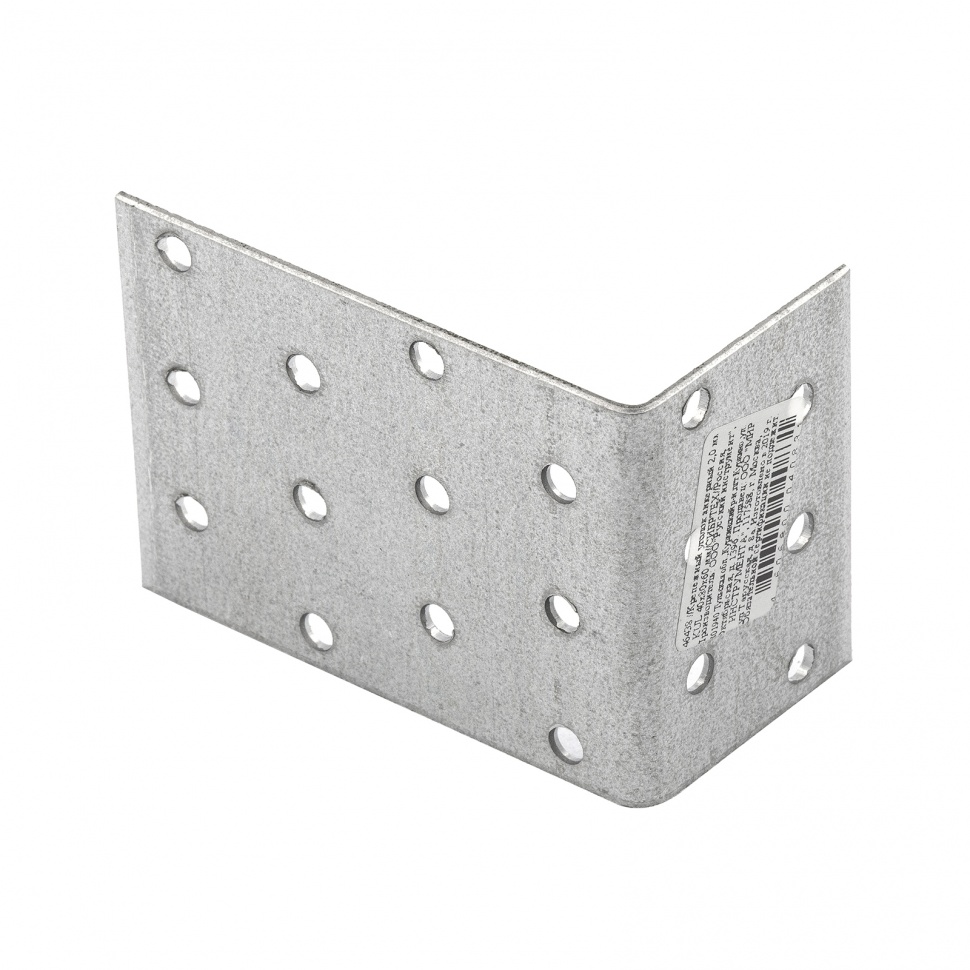 Крепежный уголок анкерный 1.7 мм, KUL 40 х 80 х 60 мм Сибртех (46438)