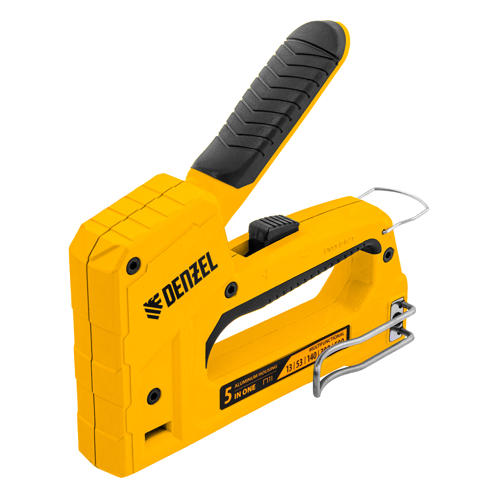 Степлер мебельный, тип 53 и 13, 6-14мм, тип 140, 10-14мм, тип 300, 15мм, тип 500, 15мм Denzel (40215)