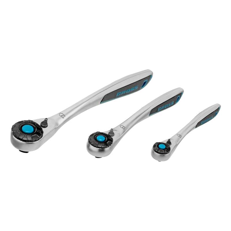 Набор инструментов, 1/2", 3/8", 1/4", CrV, 120 зубьев, 216 предметов Gross (14157)