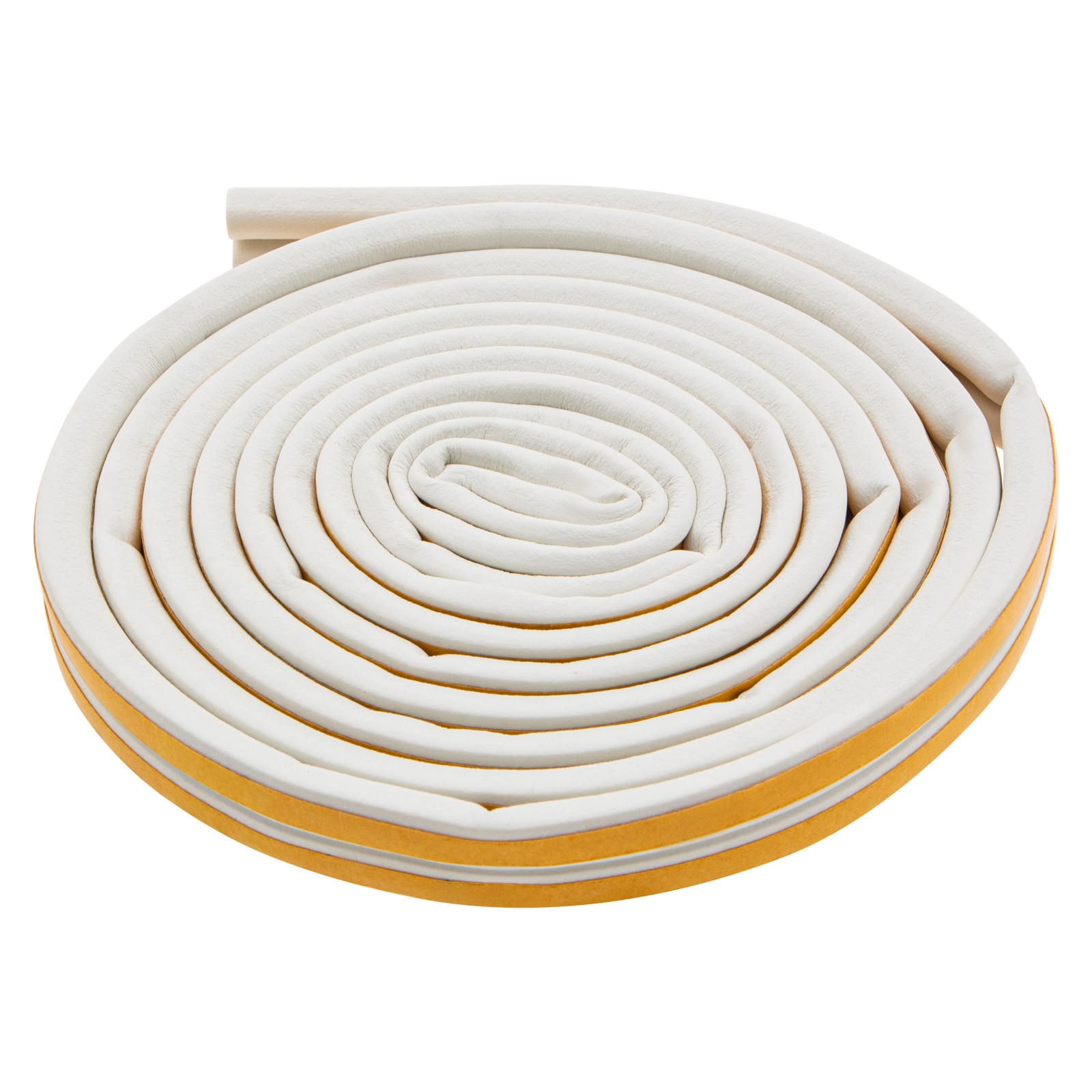 Уплотнитель резиновый, 6 м, профиль "D", белый Сибртех (88915)