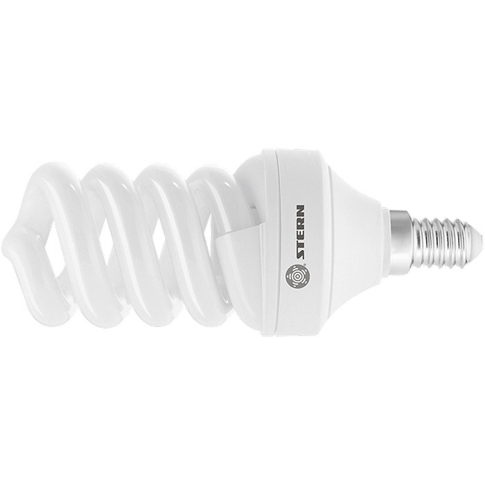 Лампа компактная люминесцентная, спиральная, 9 W, 2700K, E14, 8000ч Stern (90921)