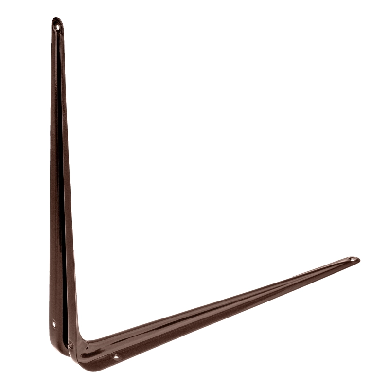 Кронштейн угловой с ребром, 400 х 450 мм, коричневый Сибртех (94030)