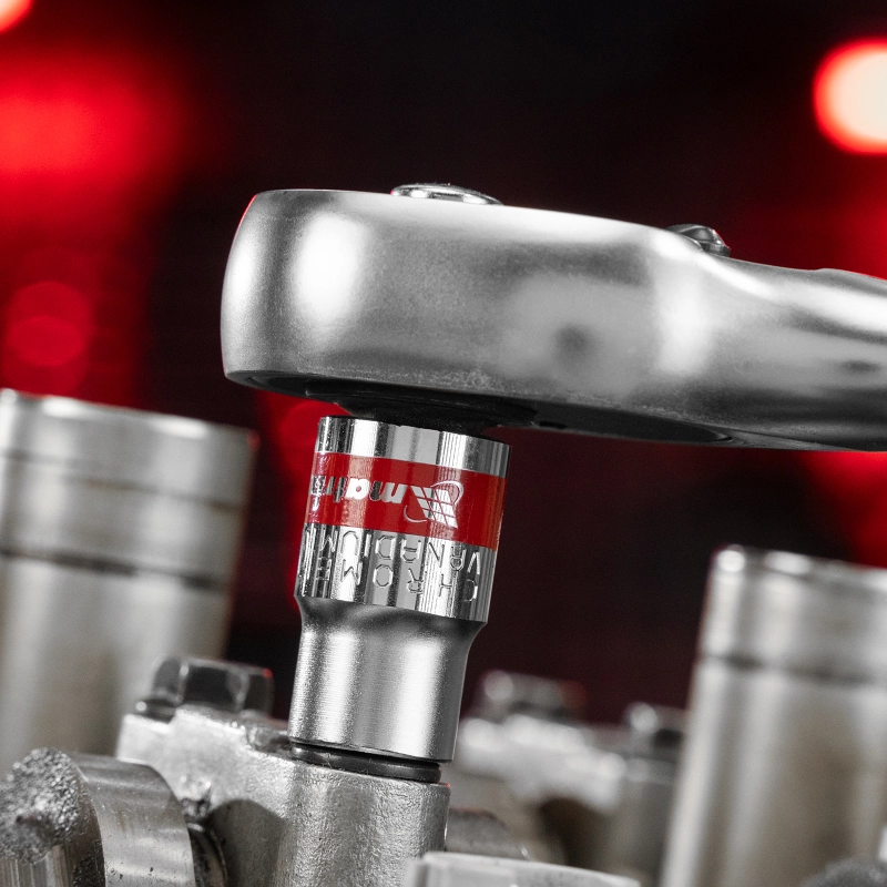 Набор торцевых головок, 3/8", 12 гранные, CrV, 9-19мм, 10 штук Matrix (13595)