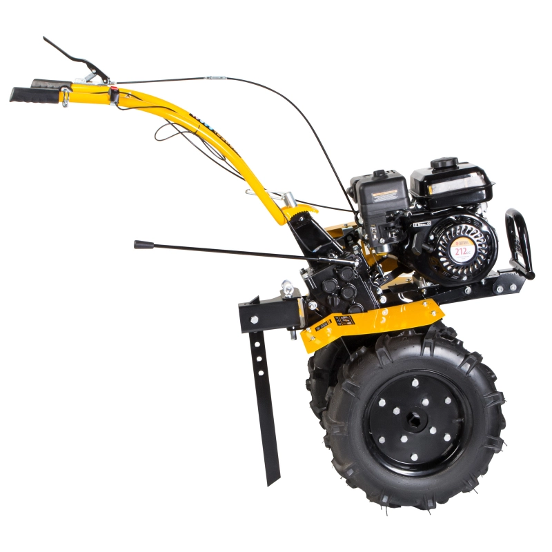 Мотоблок DPT-470, 7 л.с, ременное сцепление, ширина 85 см, глубина 35 см, фрез 3 х 4, ШОМ, передачи 3В/1Н Denzel (56405)