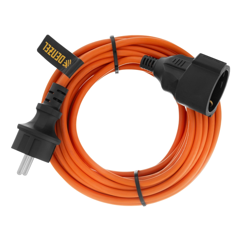 Удлинитель-шнур силовой Garden Series, ПВС, 10м, 1 розетка, 3 x 1 мм, Denzel (37405)