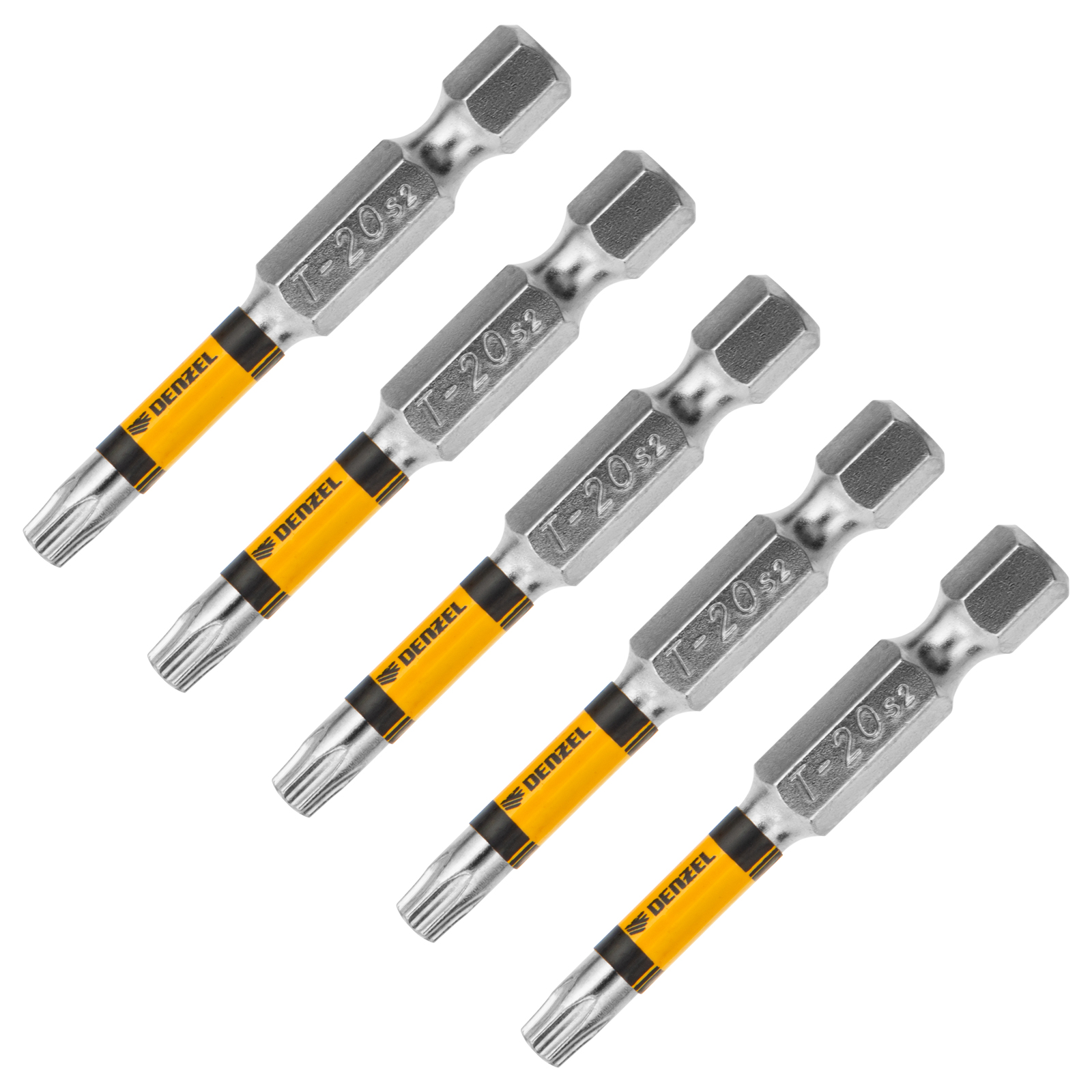 Бита T20x50, 5 шт. Denzel (7711320)