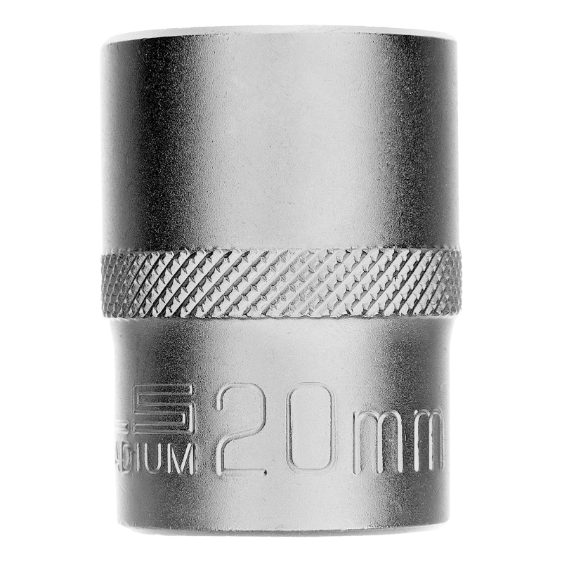 Головка торцевая, 20 мм, шестигранная, CrV, под квадрат 1/2 Stels (13831)