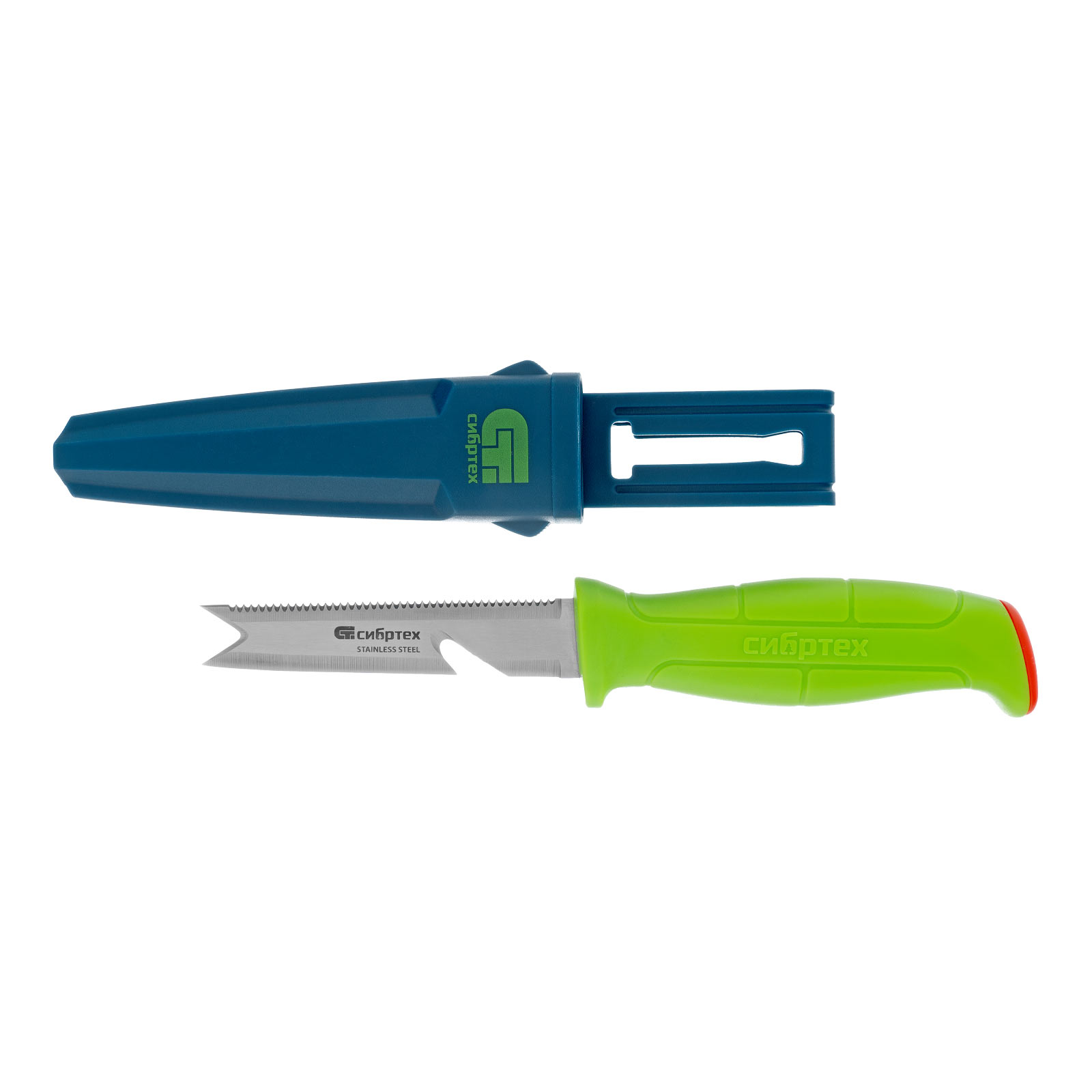 Нож туристический "поплавок" многофункциональный для туристов, рыбаков и садоводов 220 мм Сибртех (79017)