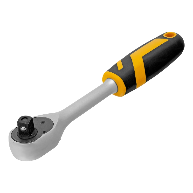 Ключ-трещотка 1/2", 90 зубьев, с быстрым сбросом, CrV Denzel (14033)