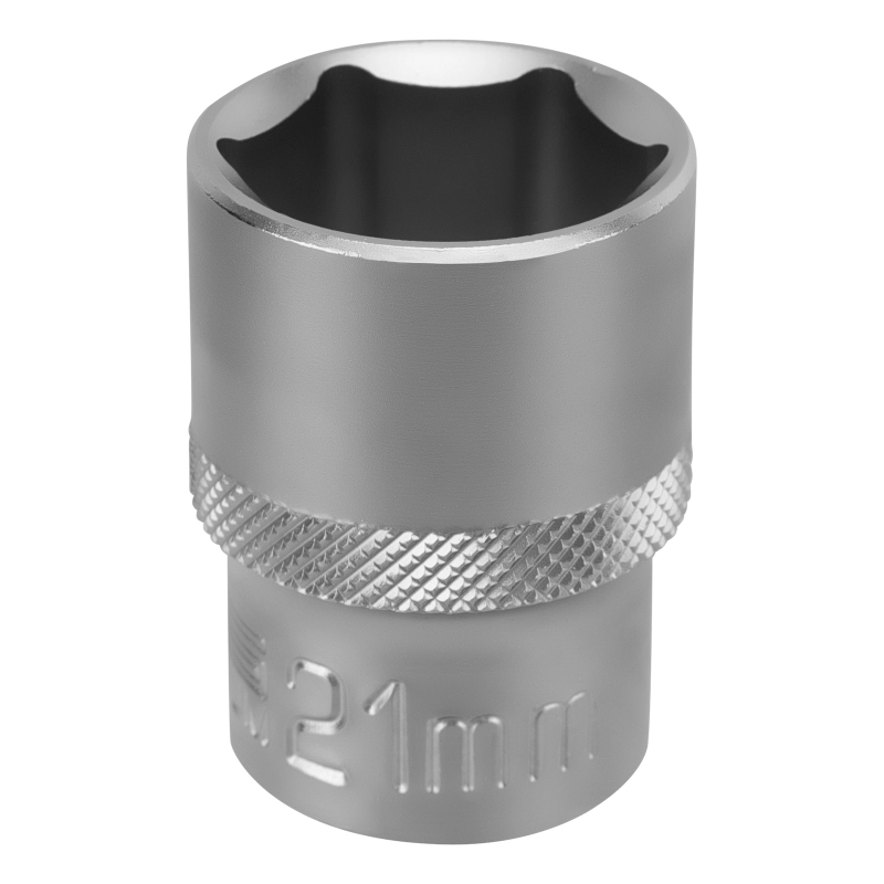 Головка торцевая, 21 мм, шестигранная, CrV, под квадрат 1/2 Stels (13832)