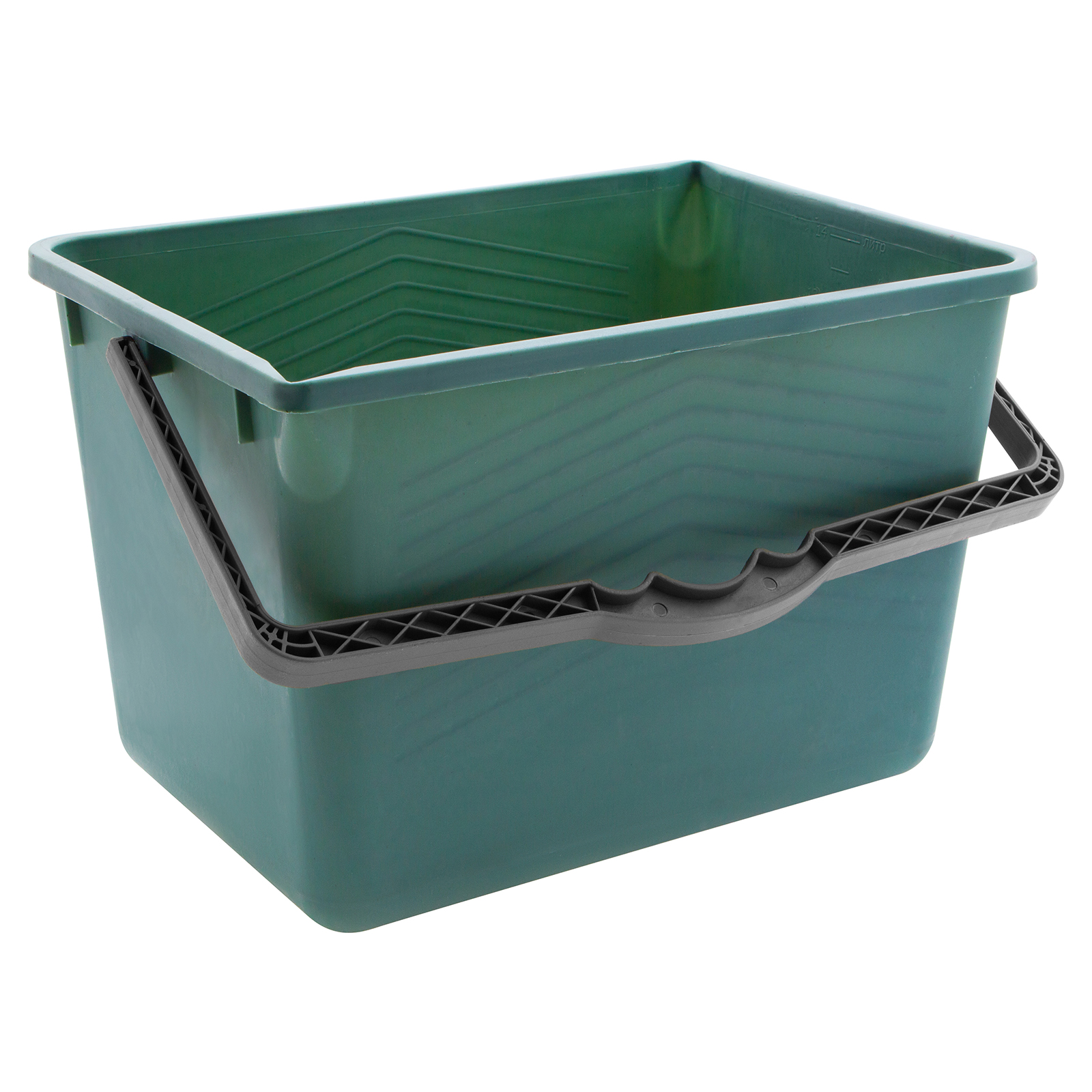 Ведро малярное прямоугольное, 14 л, вторичный полипропилен, Сибртех (81407)