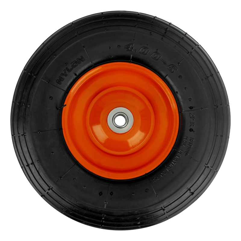 Колесо пневматическое, 4.00-6, D 325 мм, внутренний подшипник D 16 мм, длина оси 100 мм Palisad (68938)