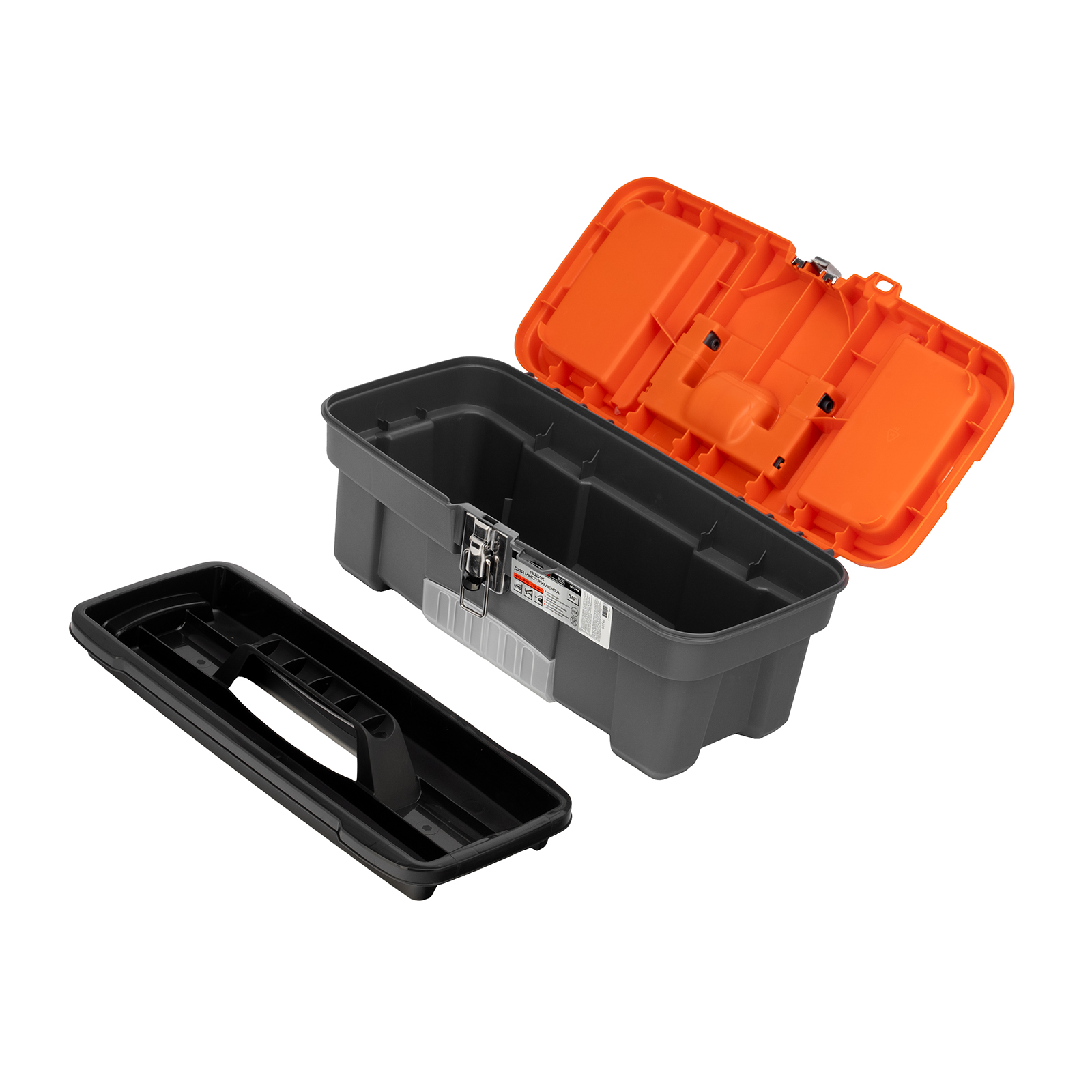 Ящик для инструмента с мет. замками 16", 410х210x175 мм Stels (90746)