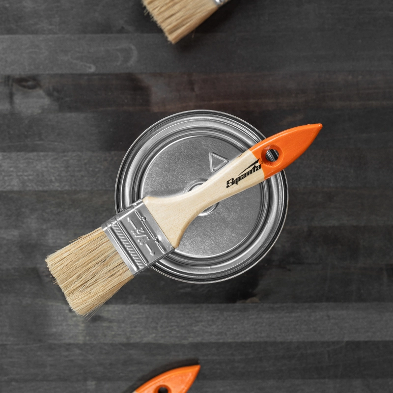 Кисть плоская Slimline 1.5" (38 мм) натуральная щетина, деревянная ручка Sparta (824255)