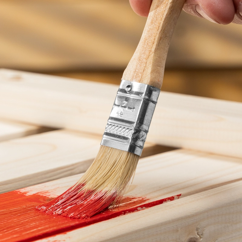 Кисть плоская Slimline 3/4" (20 мм) натуральная щетина, деревянная ручка Sparta (824155)