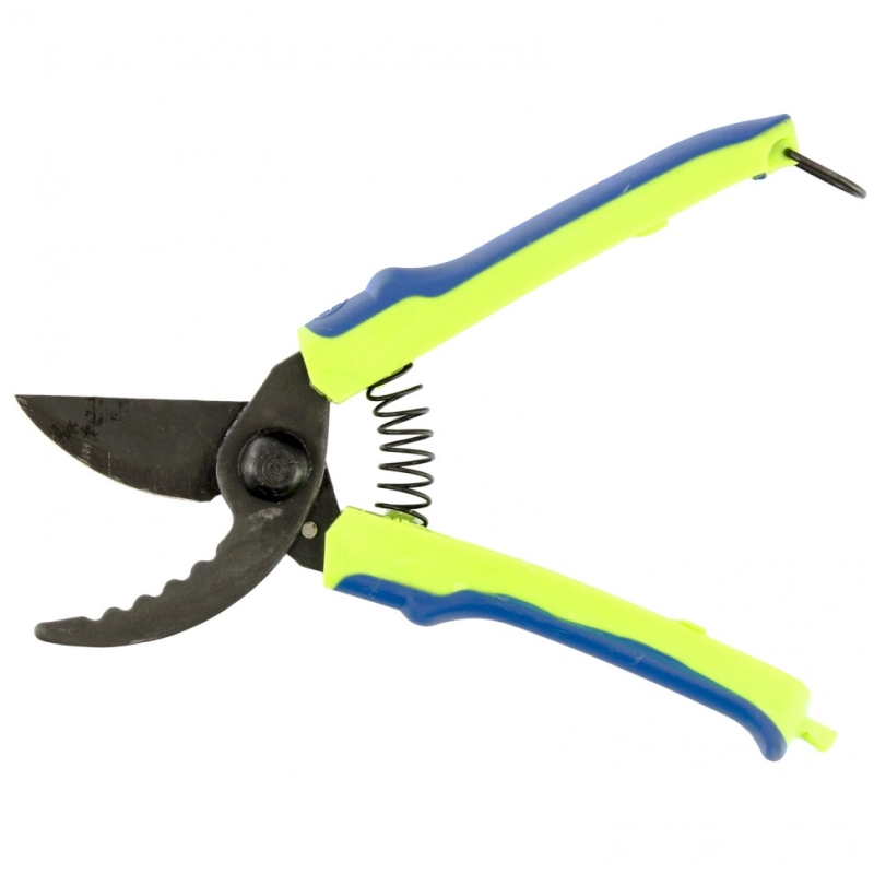 Секатор прямого реза, 220 мм, зубчатый, пластиковые рукоятки, Горизонт, Сибртех (60543)