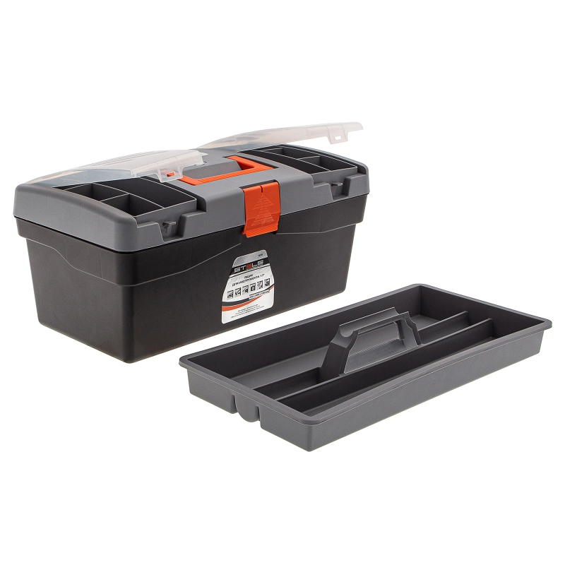 Ящик для инструмента 17", 420 х 220 х 180 мм, пластик Stels (90704)