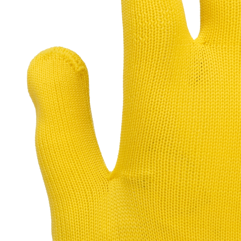 Перчатки Нейлон, ПВХ точка, 13 класс, цвет лимон, L (67827)
