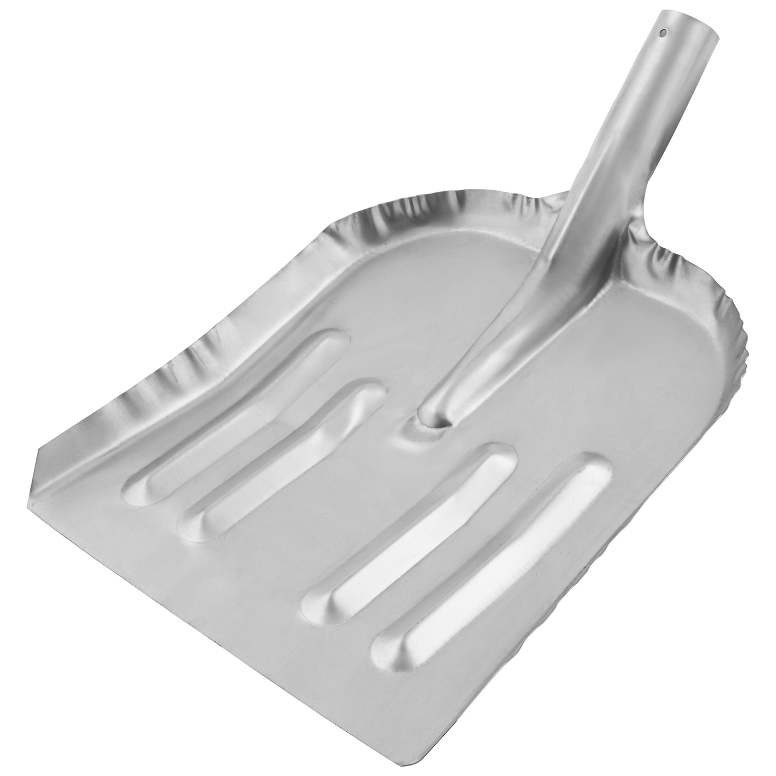 Лопата для уборки снега стальная оцинкованная, 320 х 340 мм, без черенка, (615365)