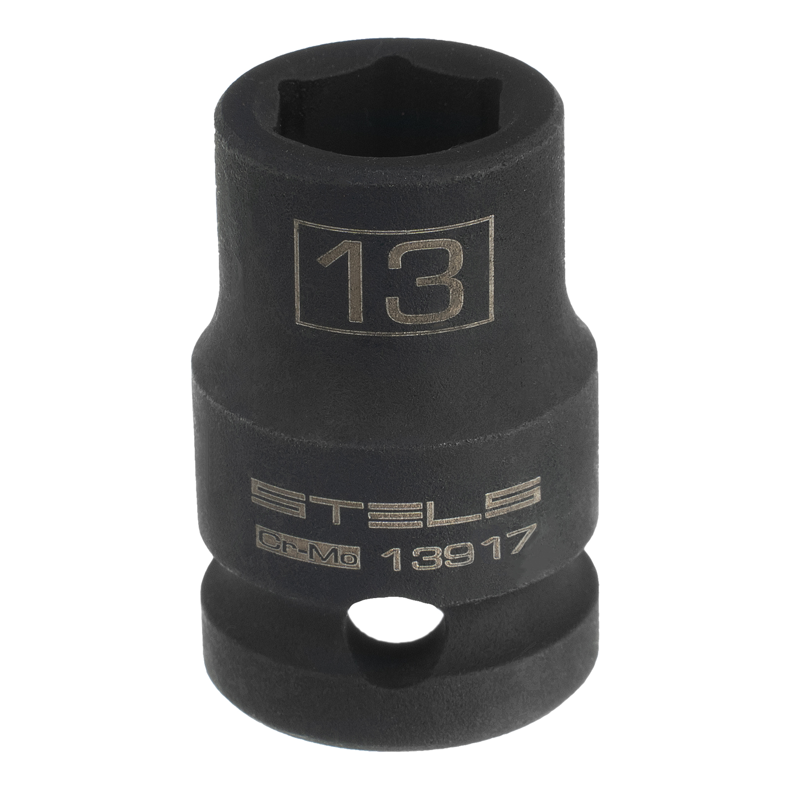 Головка ударная шестигранная, 13 мм, 1/2, CrMo Stels (13917)