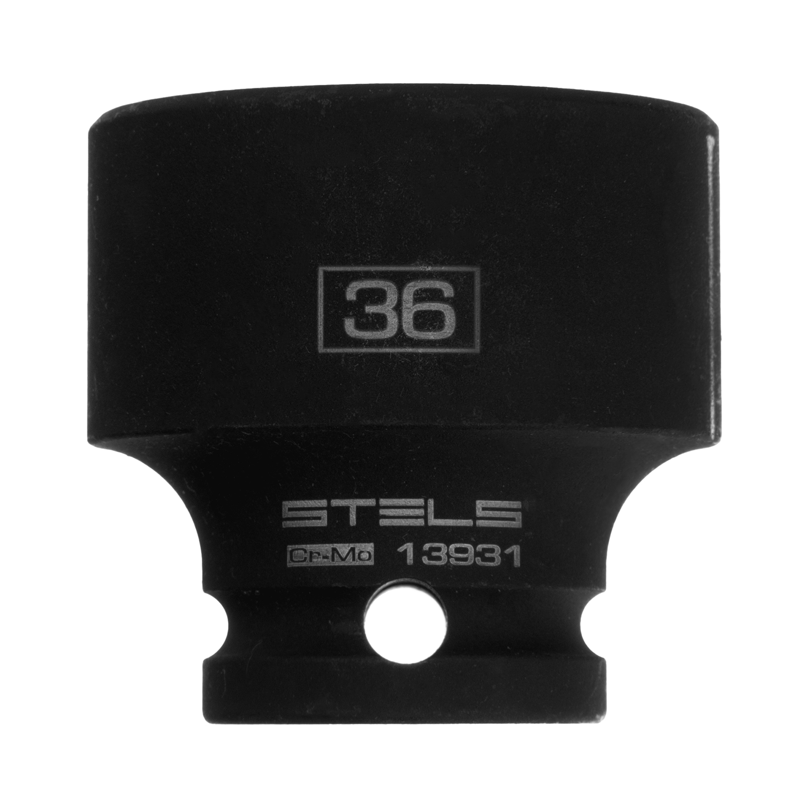 Головка ударная шестигранная, 36 мм, 1/2, CrMo Stels (13931)
