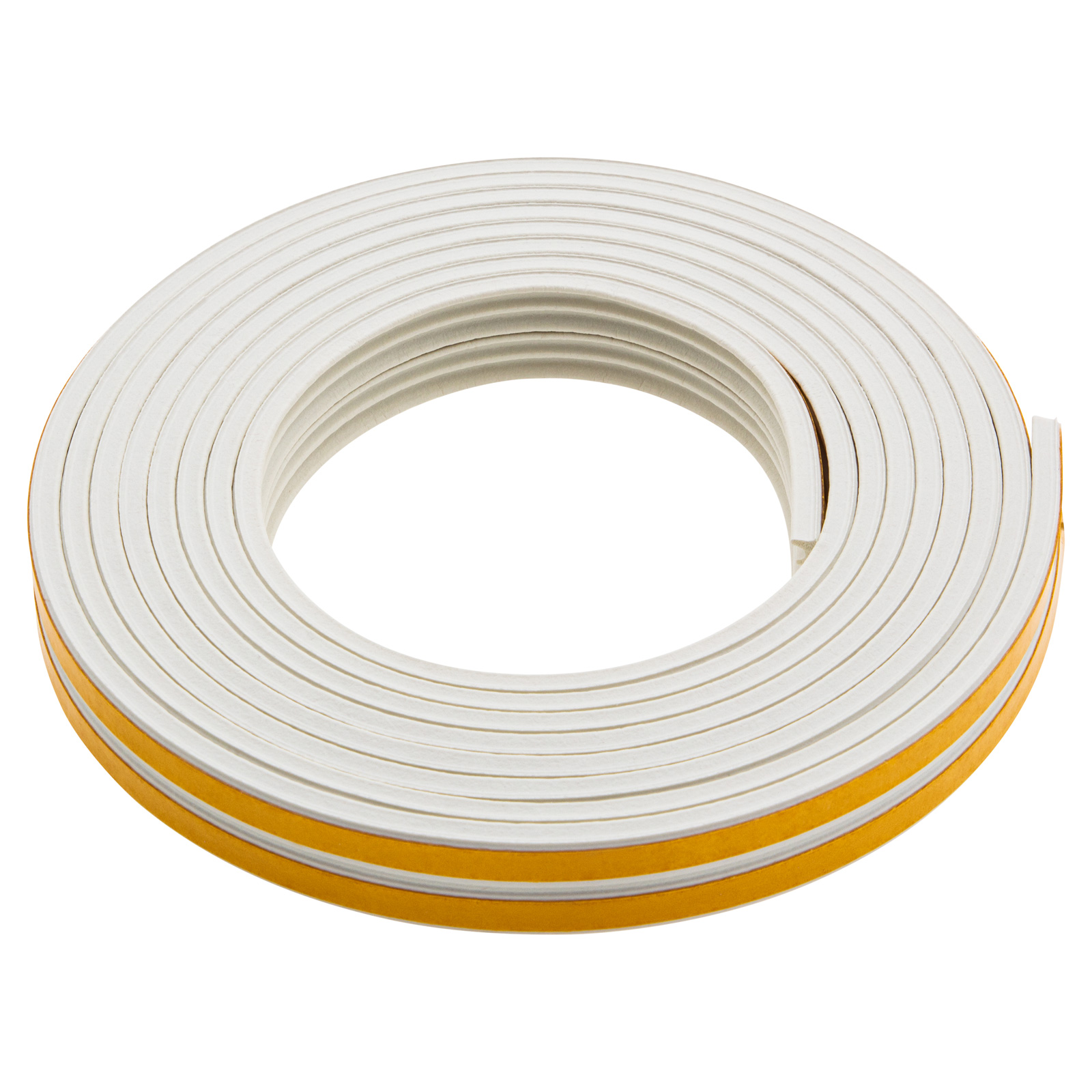 Уплотнитель резиновый, 6 м, профиль "E", белый Сибртех (88917)