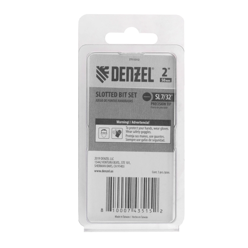 Бита SL5,5x50, 5 шт. Denzel (7711312)