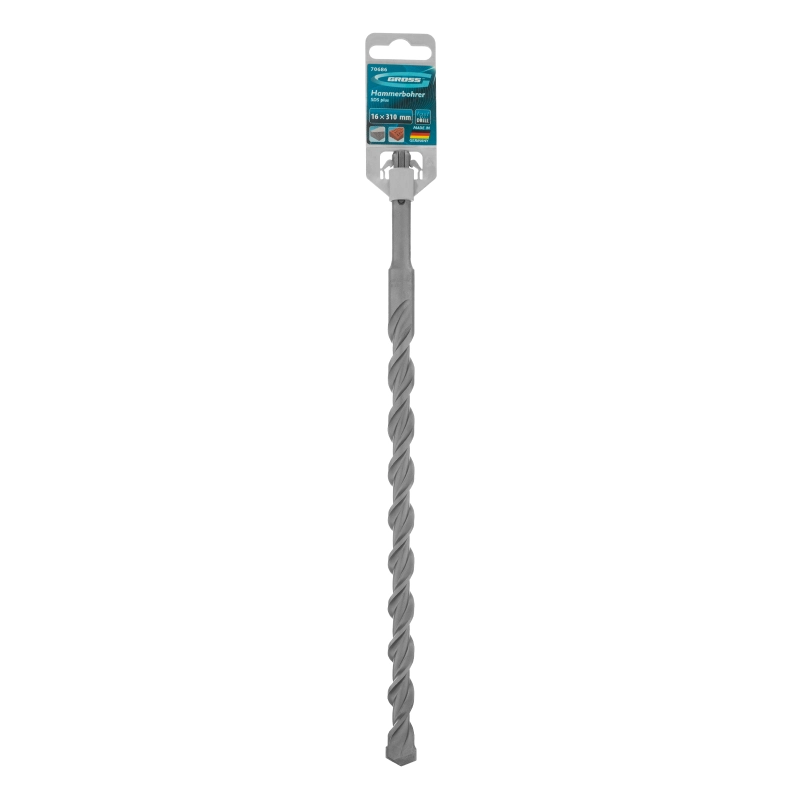 Бур по бетону Pro, 16 х 300 мм, SDS Plus Gross (70686)