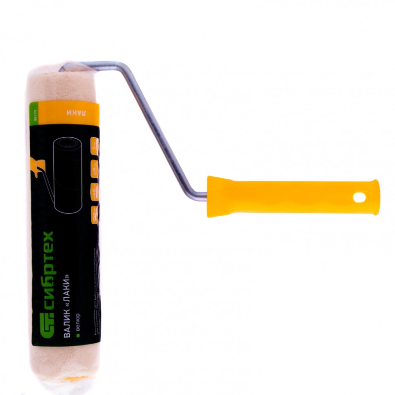 Валик "Лаки", 250 мм, ворс 5 мм, D 48 мм, D ручки 8 мм, Велюр Сибртех (80179)