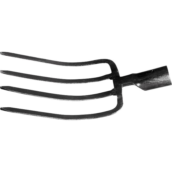 Вилы 4 - х рогие, огородные, 175х235 мм, кованые, без черенка, Сибртех (63821)