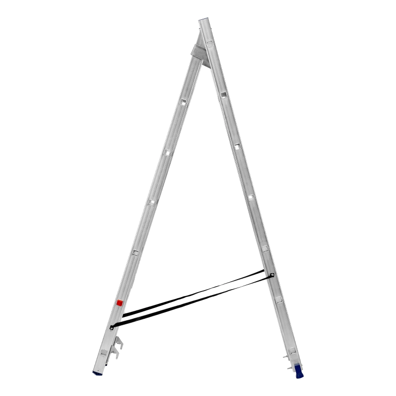 Лестница, 2 х 7 ступеней, алюминиевая, двухсекционная, Сибртех (97907)