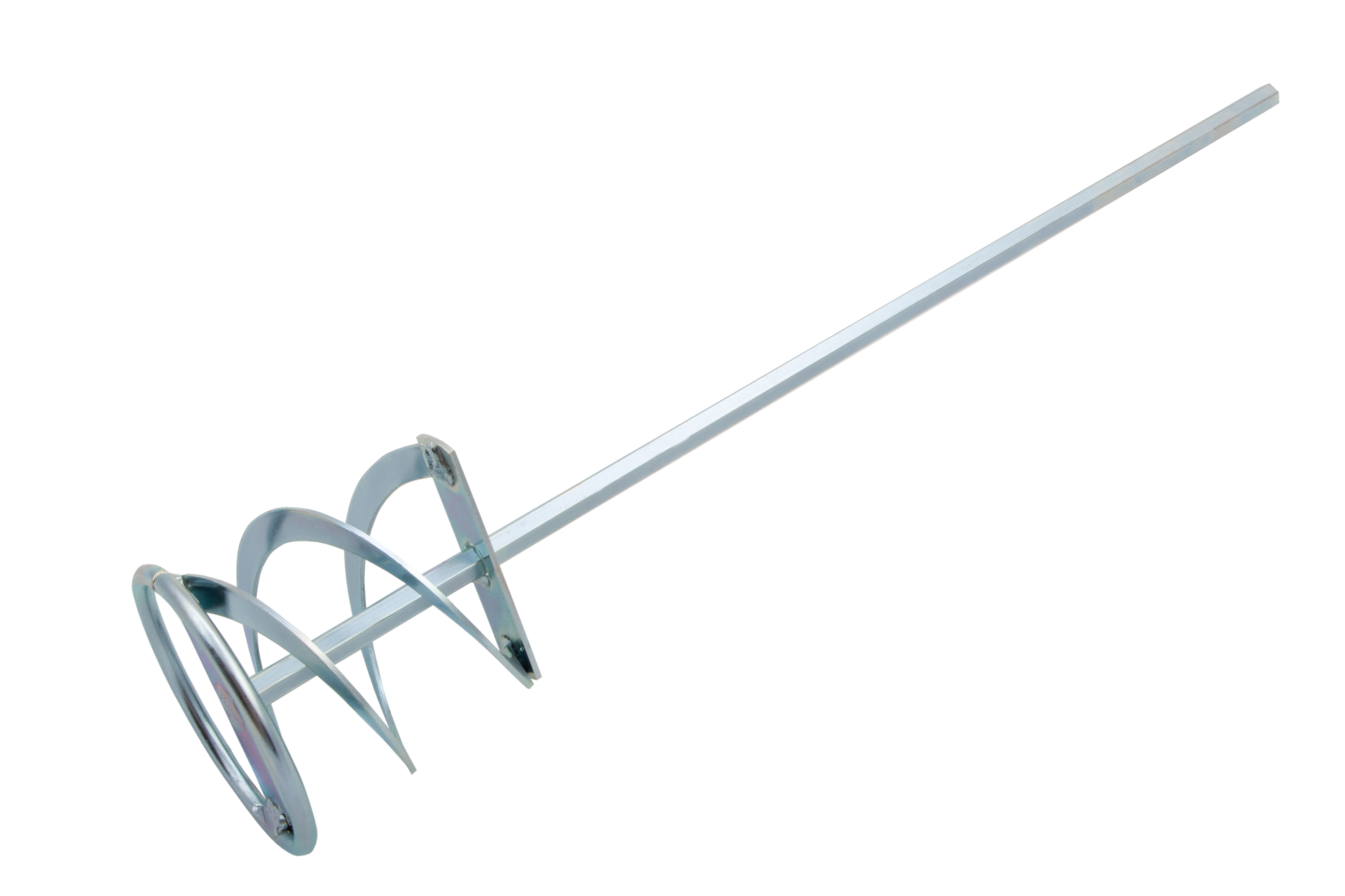 Миксер для красок и штукатурных смесей, 80 х 400 мм, оцинкованный, шестигранный хвостовик 8 мм Denzel (848447)