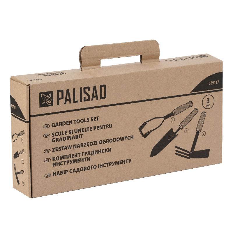 Набор садового инструмента, деревянные рукоятки, 3 предмета Palisad (629117)