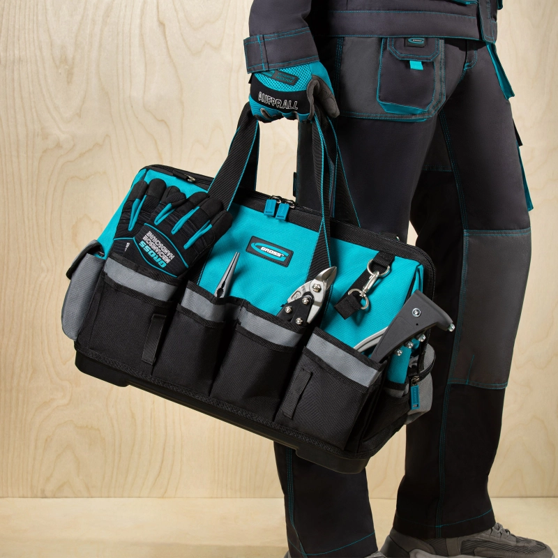 Сумка для инструмента HanD Werker, 42 кармана, дно пластик, наплечный ремень, 475 х 260 х 360 мм Gross (90273)