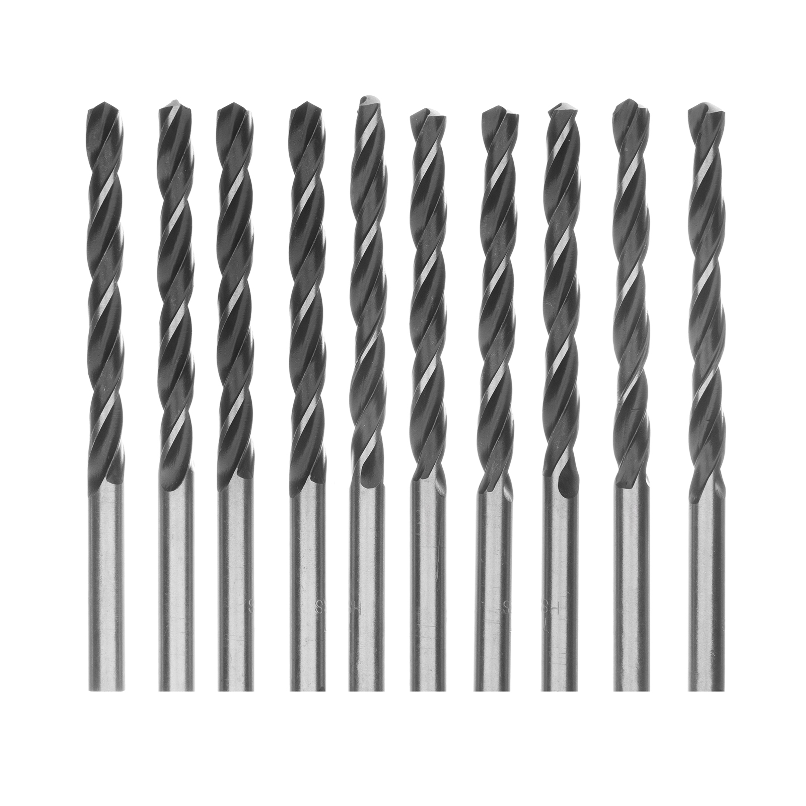 Сверло по металлу, 7 мм, быстрорежущая сталь, 10 шт, цилиндрический хвостовик Сибртех (72270)