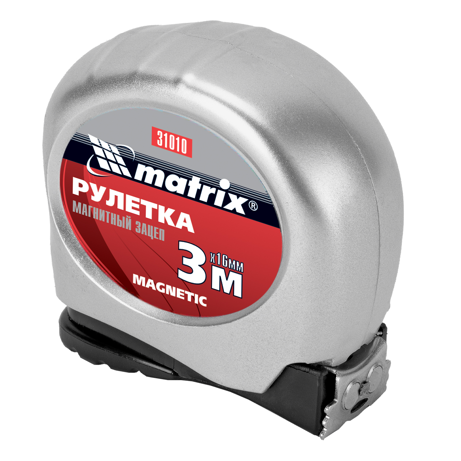 Рулетка Magnetic,3 м х 16 мм,магнитный зацеп Matrix (31010)
