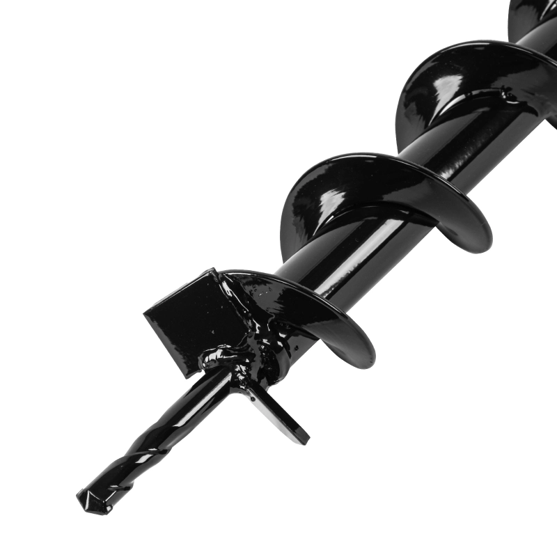 Шнек для грунта E-60, диаметр 60 мм, длина 800 мм,соединение 20 мм, несъемный нож Denzel (56020)