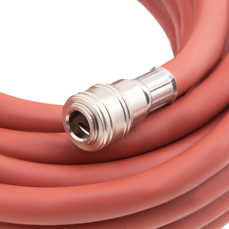 Шланг пневматический резиновый, 10 x 16 мм, 24 бар, армированный, быстросъемное соединение, 10 м Stels (57021)