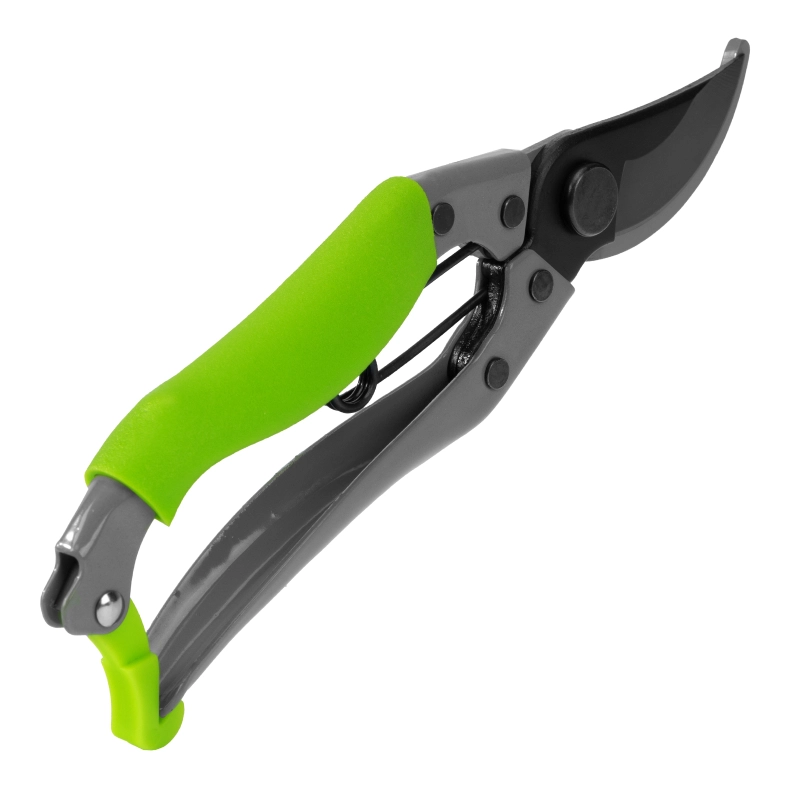 Секатор прямого реза, 200 мм, металлические рукоятки, верхняя в ПВХ - оболочке, Сибртех (60495)