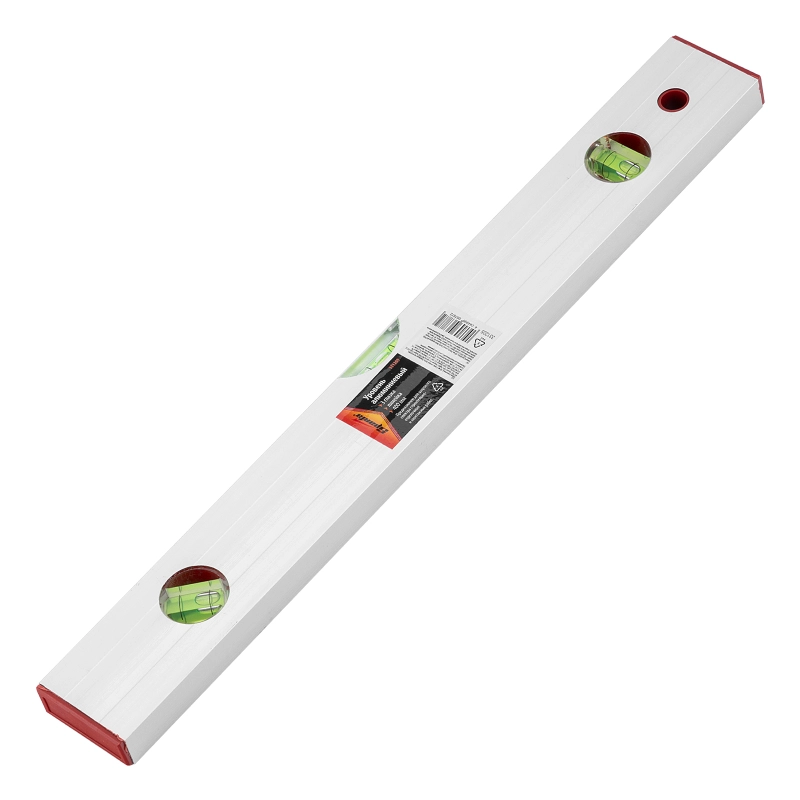 Уровень алюминиевый, 400 мм, 3 глазка, линейка Sparta (331205)